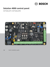 Bosch ICP-SOL4-P Quick Installation Manual