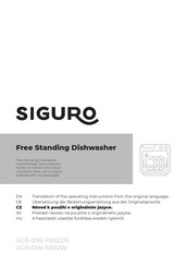 SIGURO SGR-DW-F602DS Operating Instructions Manual