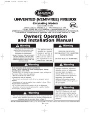 Kingsman Fireplaces ZVF33 Owner's Operation And Installation Manual