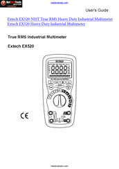 Extech Instruments EX520-NIST User Manual
