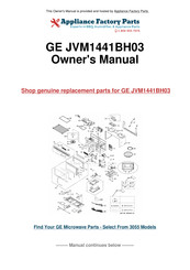 GE Spacemaker JVM1441BH03 Owner's Manual