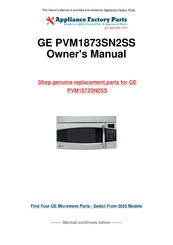 GE Spacemaker PVM1873SN2SS Owner's Manual