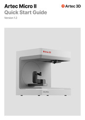 Artec 3D Artec Micro II Quick Start Manual