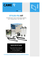 CAME STYLOS-P24 KIT Quick Setup Manual