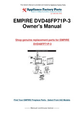 Empire Comfort Systems INTERMITTENT PILOT DVD48FP71P-3 Installation Instructions Manual