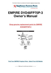 Empire Comfort Systems INTERMITTENT PILOT DVD48FP70P-3 Installation Instructions Manual