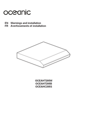 Oceanic OCEAHC205S Warning And Installation Manual