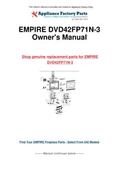 Empire Comfort Systems MILLIVOLT DVD36FP3-3 Series Installation Instructions Manual