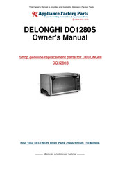 DeLonghi DO1280S Owner's Manual