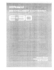 Roland E-30 Owner's Manual