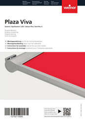 weinor Plaza Viva Detailed Instructions For Assembly And Operation