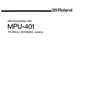 Roland MPU-401 Technical Reference Manual