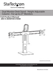 StarTech.com 2MC1S-MONITOR-STAND Product Manual