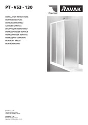 RAVAK PT-VS3-130 Installation Instructions Manual