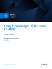 Mitel Unify OpenScape CP400T User & Administator Manual