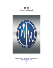 ModWright Instruments LS 99 Owner's Manual