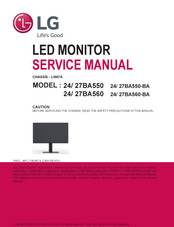 LG 24/27BA550 Service Manual