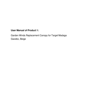 Target madaga Assembly Instructions Manual