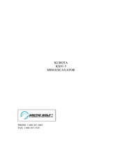 Kubota Super Series 2 KX 91-3 Manual