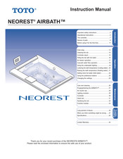 Toto NEOREST AIRBATH Instruction Manual