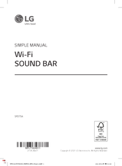 LG SPD75A Simple Manual