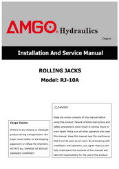 AMGO Hydraulics RJ-10A Installation And Service Manual