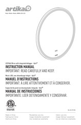 Artika Ayla WMIRH-AYCH-D28 Instruction Manual