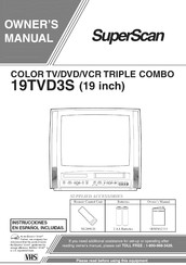 Sears SuperScan 19TVD3S Owner's Manual