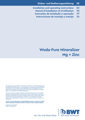 BWT Woda-Pure Mineralizer Installation And Operating Instructions Manual