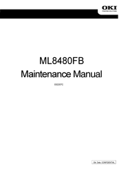 Oki ML8480FB Maintenance Manual