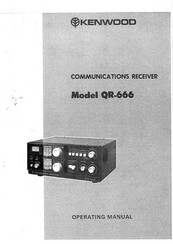 Kenwood QR-666 Operating Manual