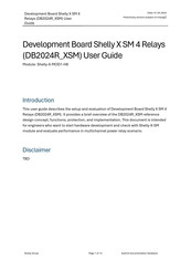 Shelly Shelly-X-MOD1-H8 User Manual