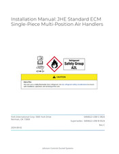 York International JHE48D5 G2SS Series Installation Manual