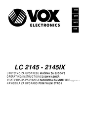 VOX electronics LC 2145 Operating Instructions Manual