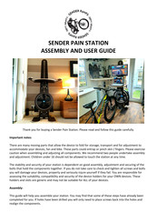 SENDER RAMPS PAIN STATION Assembly And User's Manual