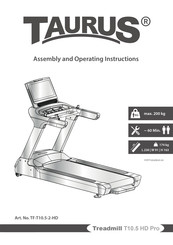 Taurus TF-T10.5-2-HD Assembly And Operating Instructions Manual