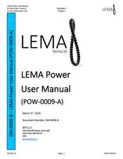 LEMA Power POW-0009-A User Manual
