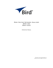 BIRD BNA100-2P6G5 Operation Manual