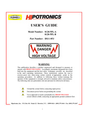 Hubbell HIPOTRONICS 800PL Series User Manual
