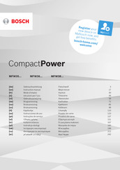 Bosch MFW3540W Instruction Manual