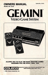 Coleco Gemini 2510 Owner's Manual