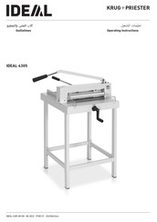 KRUG+PRIESTER IDEAL 4305 Operating Instructions Manual