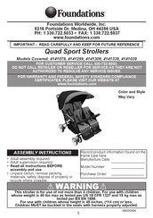 Foundations 4141309 Assembly Instructions Manual