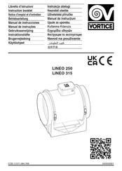 Vortice LINEO 250 Instruction Booklet