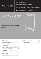 Kaltech KL-E01-W Instruction Manual