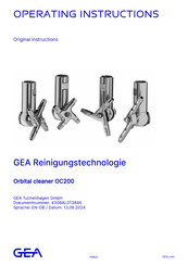 GEA OC200 Operating Instructions Manual