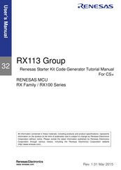 Renesas RX113 User Manual