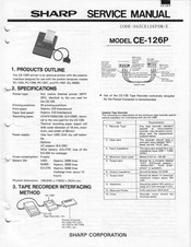 Sharp CE-126P Service Manual