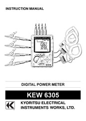 Kyoritsu Electrical Instruments Works KEW 6305 Instruction Manual