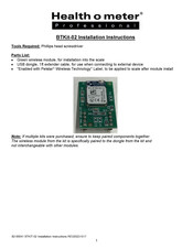 Health O Meter BTKit-02 Installation Instructions Manual